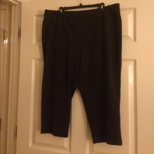 Sag Harbor Stretch Crop Brown Dress Pant